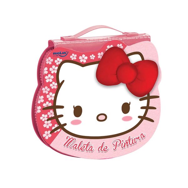 Maleta Pintura Molin Hello Kitty com 70 Itens Modelo 2
