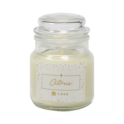 Kit Velas Aromáticas Le Fragrance com Pote Hermético de Vidro 2 Unidades Citrus