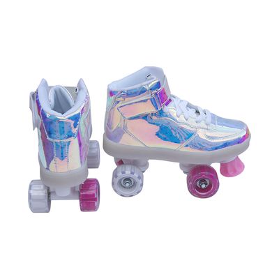 Patins Le com 4 Rodas Neon com Luz Número 38 Azul