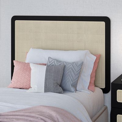 Cabeceira Cama Box Solteiro Painel Com Telinha 90cm Moss A03 Nero - Lyam Decor
