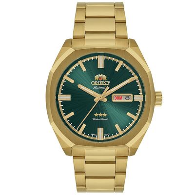 Relógio Orient Masculino Ref: Nh3gg008 E1kx Automático Dourado