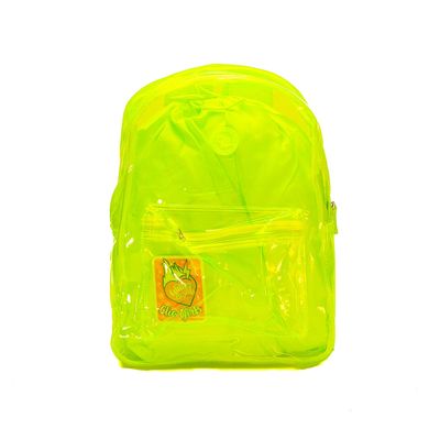 Mochila Teen Clio Style Neon Transparente Colors Verde limão