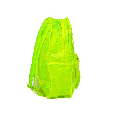 Mochila Teen Clio Style Neon Transparente Colors Verde limão
