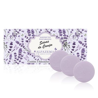 Sabonetes Alfazema Seivas do Campo-estoj 3un 90g cada (976)