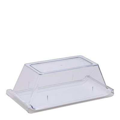 Bandeja Coffee Retangular Com Tampa 15x30 Branca Em Policarbonato Linha Profissional Cook Vem