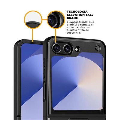 Kit Capa Dinamic Cam e Película Hydrogel HD para Samsung Galaxy Z Flip 6 - Gshield