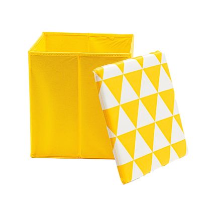 Puff Organizador Le Trip 30x30cm Amarelo