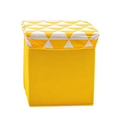 Puff Organizador Le Trip 30x30cm Amarelo