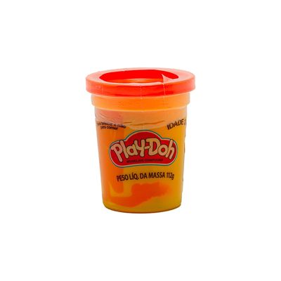 Massa de Modelar Playdoh Pote Individual Laranja