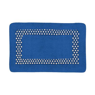 Tapete Para Banheiro Le Color em Algodão 40x60cm Azul turquesa