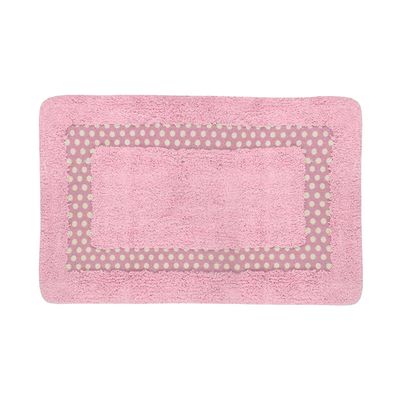 Tapete Para Banheiro Le Color em Algodão 40x60cm Rosa bebê