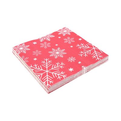 Guardanapo de Natal Le Folha Dupla Estampa Colors 33x33cm Modelo 4