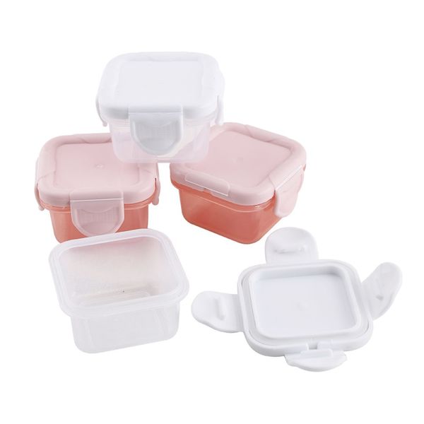 Kit Papinha Le Baby com 4 Unidades 60ml Br/rosa