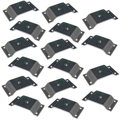 Kit 16 Chapinhas Chapa Elevada Fixação Pés Palito Rosca 5/16 Zincado G59