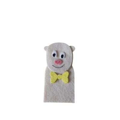 Dedoches de Feltro - Porquinhos - 4 Personagens - Multicolorido - Kits e Gifts