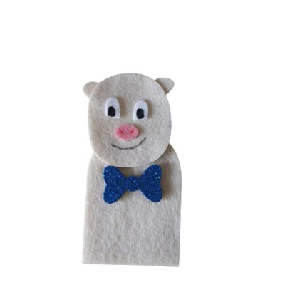 Dedoches de Feltro - Porquinhos - 4 Personagens - Multicolorido - Kits e Gifts