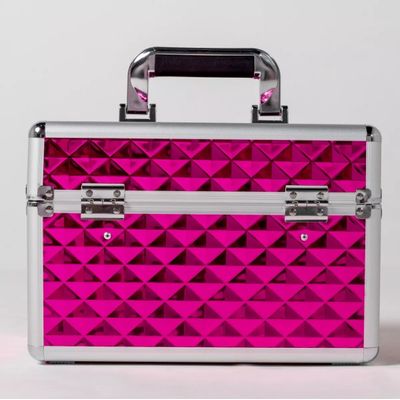 Maleta De Maquiagem Objetos Anna Make Média Vazia Rosa