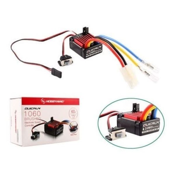 1060 60A Brushed ESC - 1/10 - Quicrun HOB41308 1060 60A Brushed ESC - 1/10 - Quicrun HOB41308