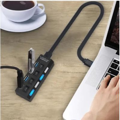 Hub Usb 3.0 4 Porta Usb Mini Extensor Tekone