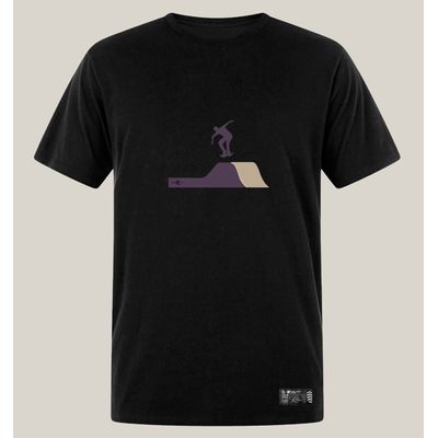Kit 3 Camisetas Masculinas Skate Algodão Prime WSS Brasil G / Preto