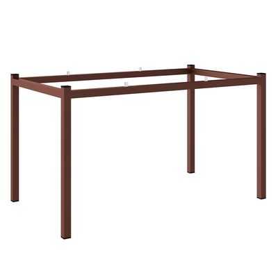 Base de Mesa Retangular Fabone Alexa para Tampo de Vidro com 140X80 cm Cobre