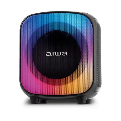 Caixa de Som PartyBox AIWA PB-07 Bluetooth 8H RGB USB TWS Preto BIV