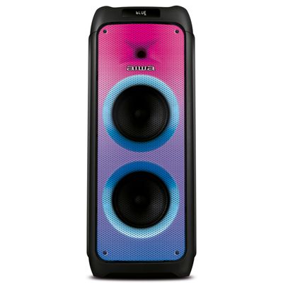 Caixa de Som PartyBox AIWA PB-06 Bluetooth 20H RGB USB TWS Preto BIV