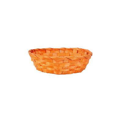 Cesta de Bambu Le 19x5cm Laranja