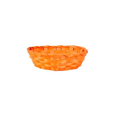 Cesta de Bambu Le 19x5cm Laranja