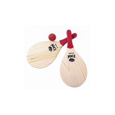 Kit Frescobol de Praia Bel Fix com 3 Peças Vermelho
