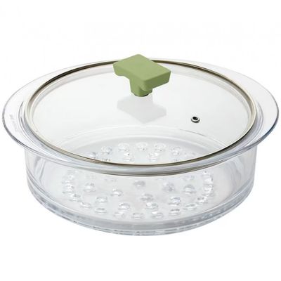 Vaporeira Steamer em Vidro Vera 20 cm Ghidini Transparente