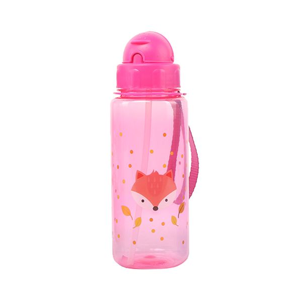 Garrafa Pbb Plástica com Canudo 500ml Modelo 3