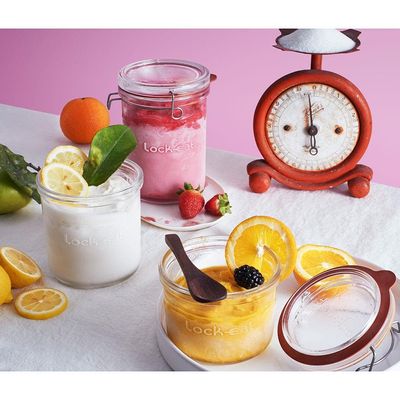 Pote com tampa removível Luigi Bormioli Lock Eat em Vidro - 750 ml Transparente