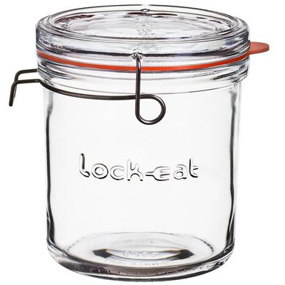 Pote com tampa removível Luigi Bormioli Lock Eat em Vidro - 750 ml Transparente