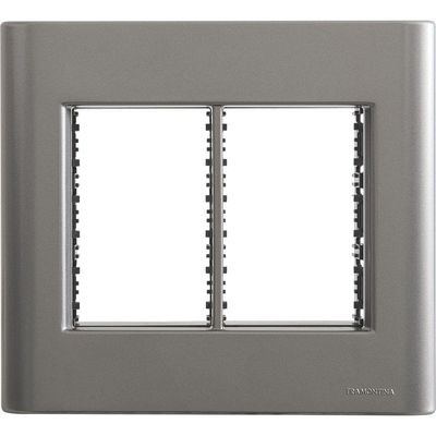 Placa 6 Postos 4x4 Tramontina Giz Onix Metalizado Com Suporte