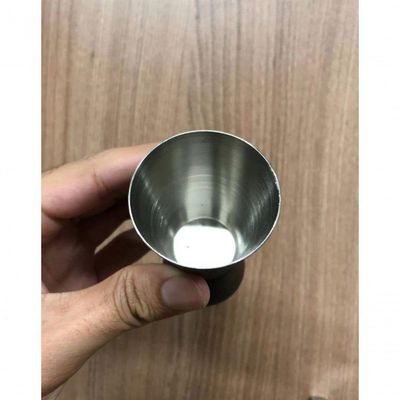 Dosador Americano De Inox Duplo 25 Ml E 50 Ml Preto - Lyor
