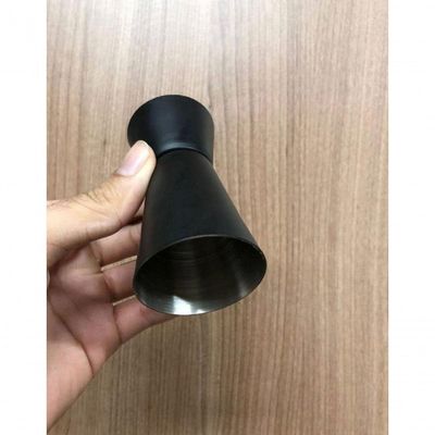Dosador Americano De Inox Duplo 25 Ml E 50 Ml Preto - Lyor