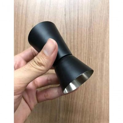 Dosador Americano De Inox Duplo 25 Ml E 50 Ml Preto - Lyor