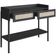 Aparador Para Sala de Estar 2 Gavetas Pés Madeira Moss A03 Nero Preto - Lyam Decor