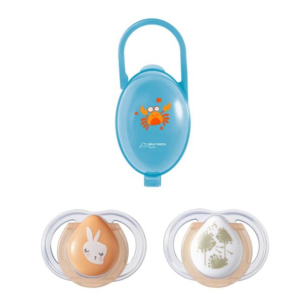 Combo Baby - Porta Chupetas Azul e Chupeta Newborn Noite 2 Und 0-2 M Tommee Tippee - TT008K TT008K