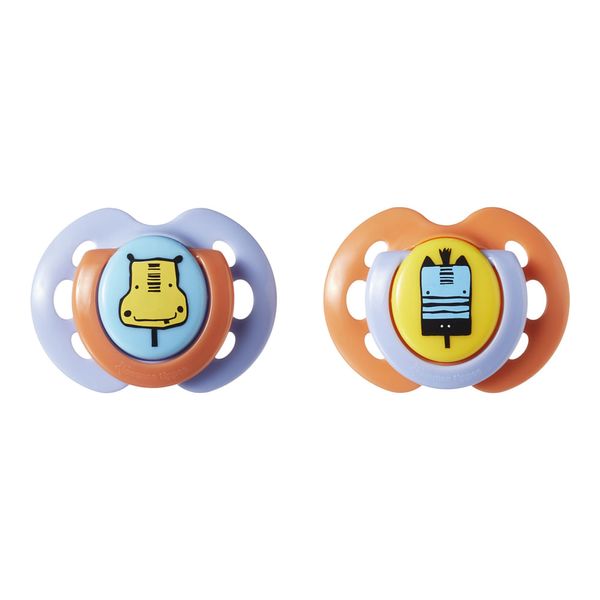 Combo Baby - Porta Chupetas Azul e Chupeta Fun Style 2 Und 0-6M Tommee Tippee - BB141K BB141K