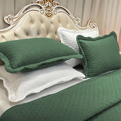 Coordenado Cobre Leito Queen e Lençol Diplomata 7 Peças - Verde