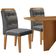 Mesa Evora 120 Mdf Com 4 Cadeiras Carol Linho Grafite-naturalle-naturalle