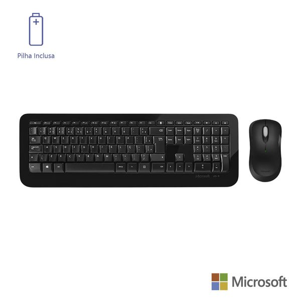Microsoft Teclado e Mouse Sem Fio Desktop 850 Usb Preto - PY900021 PY900021