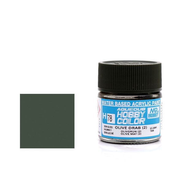 H078 AQUA OLIVE DRAB 2 10ML GNZH78 H078 AQUA OLIVE DRAB 2 10ML GNZH78