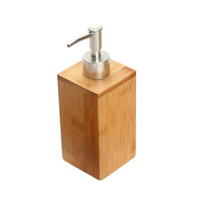Dispenser para Sabonete Líquido Yoi Bambu 7x7x19,5cm