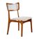 Conjunto 2 Cadeiras De Madeira Viena Linho Off Imbuia