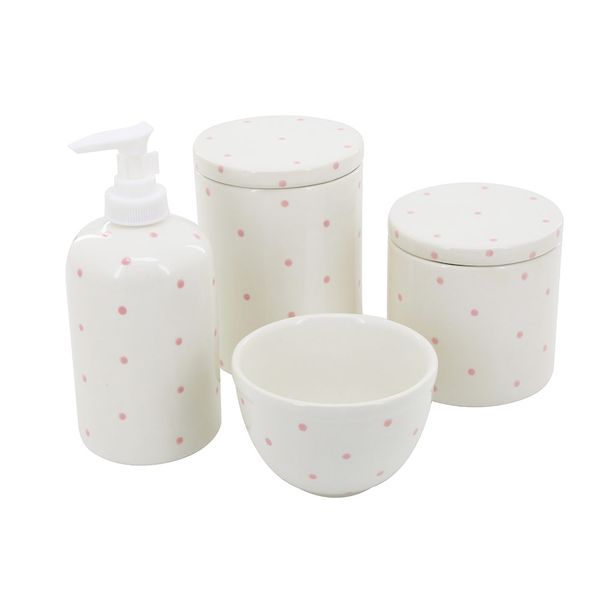 Kit Higiene Le Baby Cerâmica com 4 Peças Unica