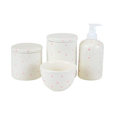 Kit Higiene Le Baby Cerâmica com 4 Peças Unica