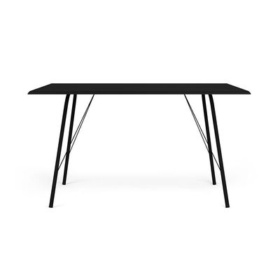 Mesa Sala De Jantar Paraty Preto 120x75cm Tampo Preto